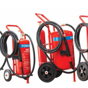 Powder Fire Extinguisher on Trolley